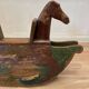 Cheval à bascule en bois 1950.