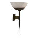 Vintage Art Deco wall light, brass and perspex, France, 1930.