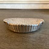 Silver metal basket ashtray