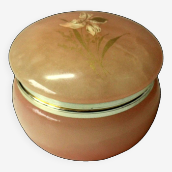 Boîte à bijoux en onyx rose, années 60