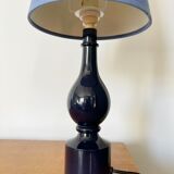 Philippe Capelle lamp in turned wood
