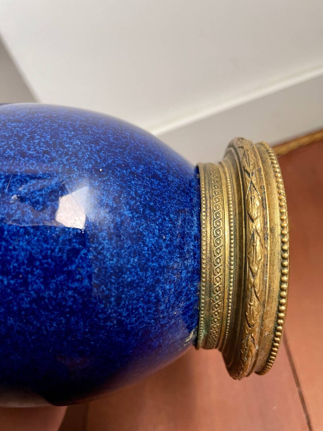 Pied de Lampe Porcelaine de Sèvres 1900