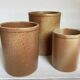 Trio of stork vases in Rigny stoneware