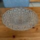 Très belle coupe à fruits 33cm en verre cristal ciselé Ancien Vintage Décoration
