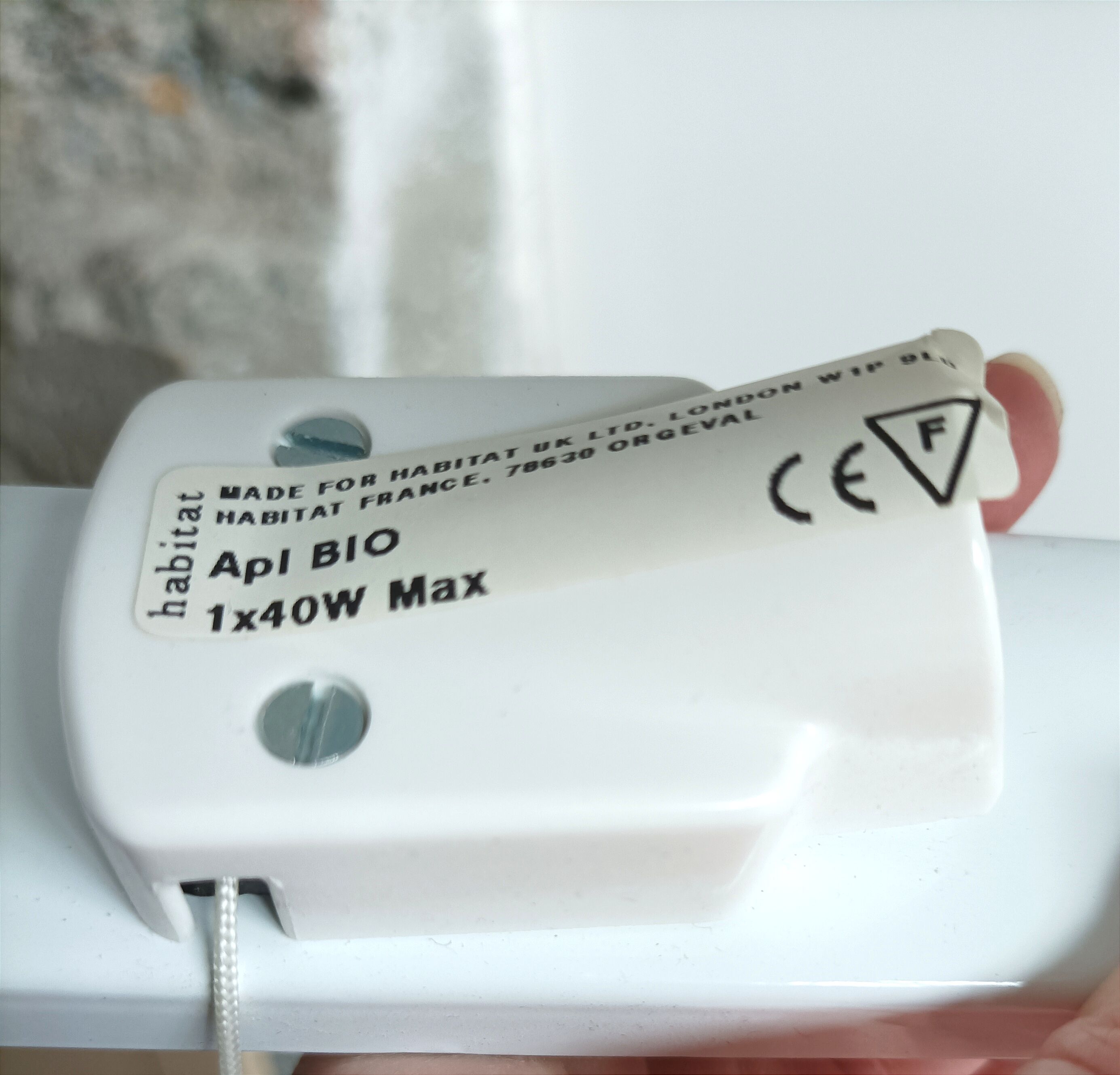 Vintage Habitat swivel pull light