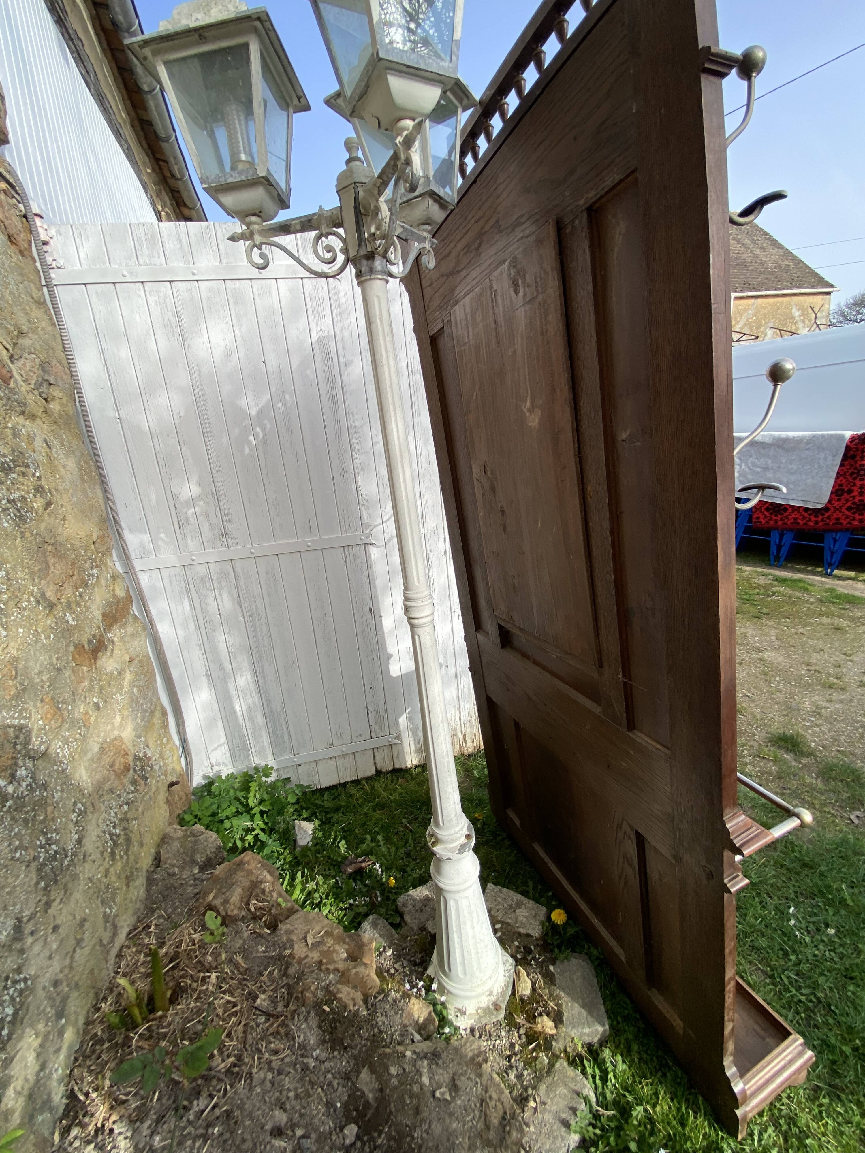 Wall coat rack entrance 218x112cm from the 1920s 1930s