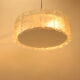 2 ice hanging lamps Doria Leuchten silver 40 cm