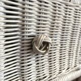 80s rattan shelf
