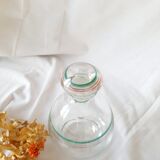 Round glass bottle decanter