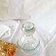 Carafe flacon  rond en verre