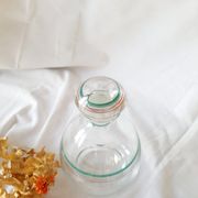 Carafe flacon  rond en verre