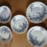 5 flat plates Terre de fer HB & Cie