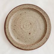 Set of 5 dessert plates by Jean Tessier, Le Cep, in pyrite stoneware.