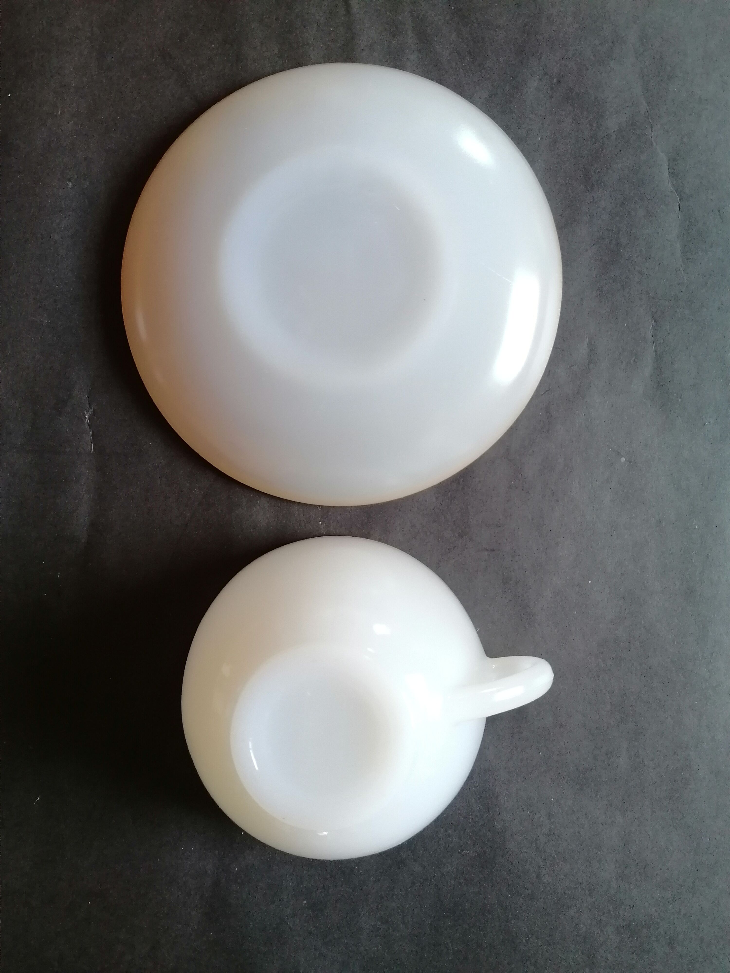 6 cups arcopal white opaline