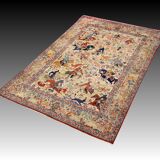Tapis d'orient Iran Ispahan en laine et soie