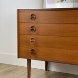 Scandinavian teak chest of drawers
