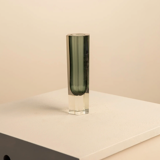 Black "Hexagone" vase by Flavio Poli for Seguso 70's