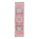 Vintage Pink Geometric Turkish Hand-Knotted Runner 92x342