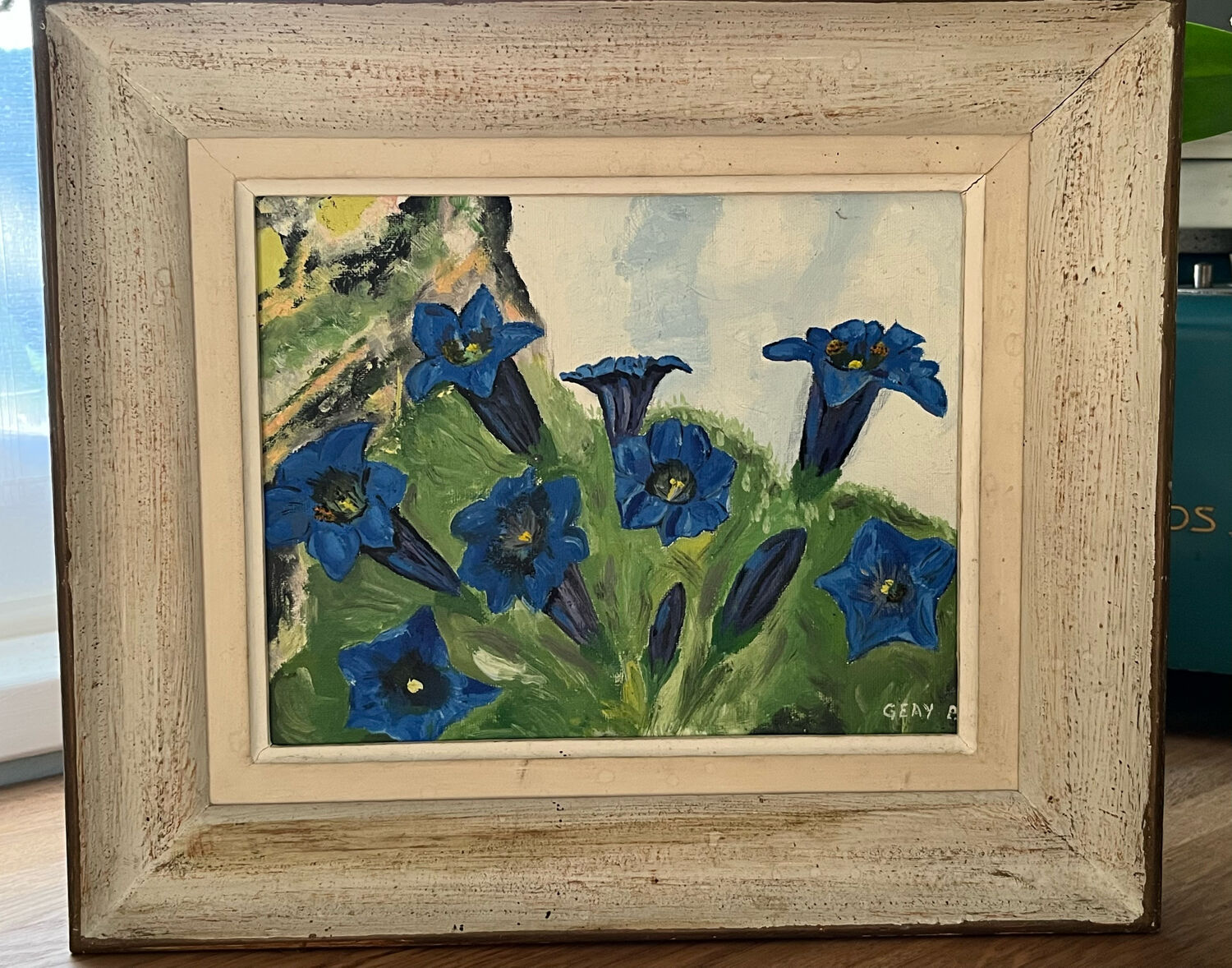 Oil on canvas signed