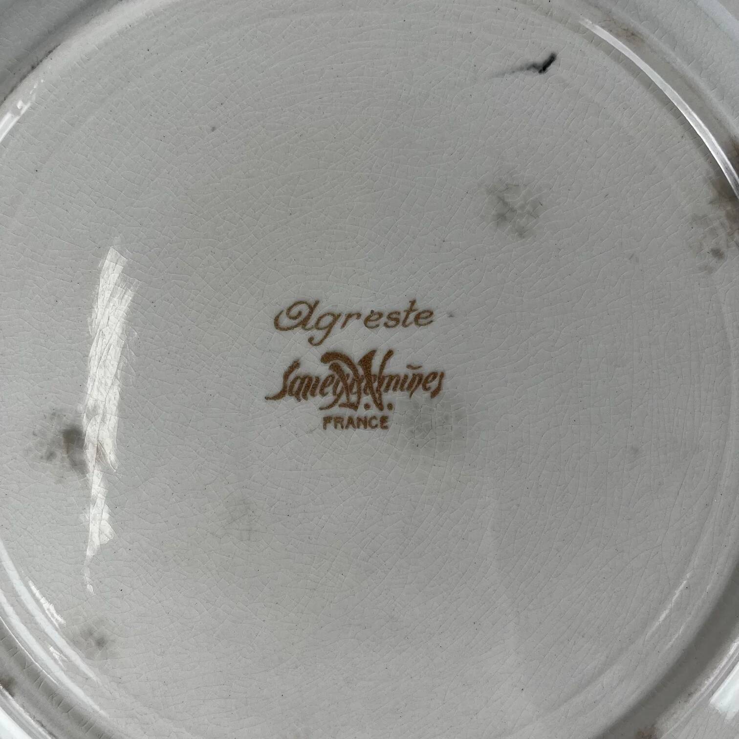 "Low bowl 'Agreste' Sarreguemines, 20th century."