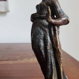 Statuette ancienne en bronze patiné
