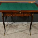 Mahogany Games Table, Louis XV/Louis XVI Transition Style – Late 19th Century