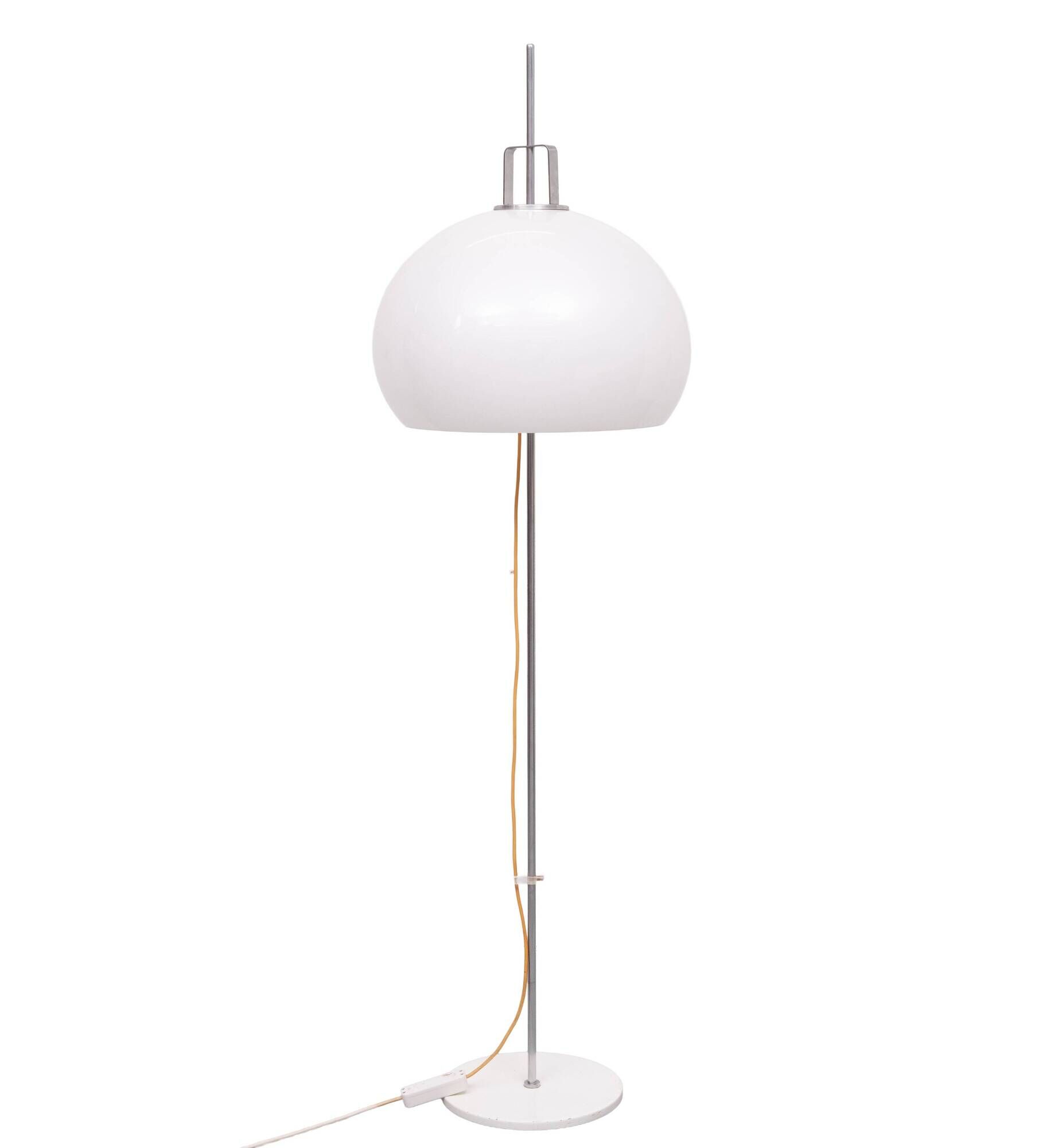 "Lucerna" floor lamp in chrome-plated steel by Harvey Guzzini for Meblo 196