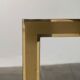 Brass and Glass Side Table in Hollywood Regency German Mid-Century Style by Vereinigte Werkstätten, 1960s