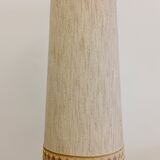 Glass and brass floor lamp