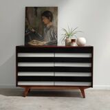 Commode U-453 noire par Jiri Jiroutek pour Interier Praha 1960