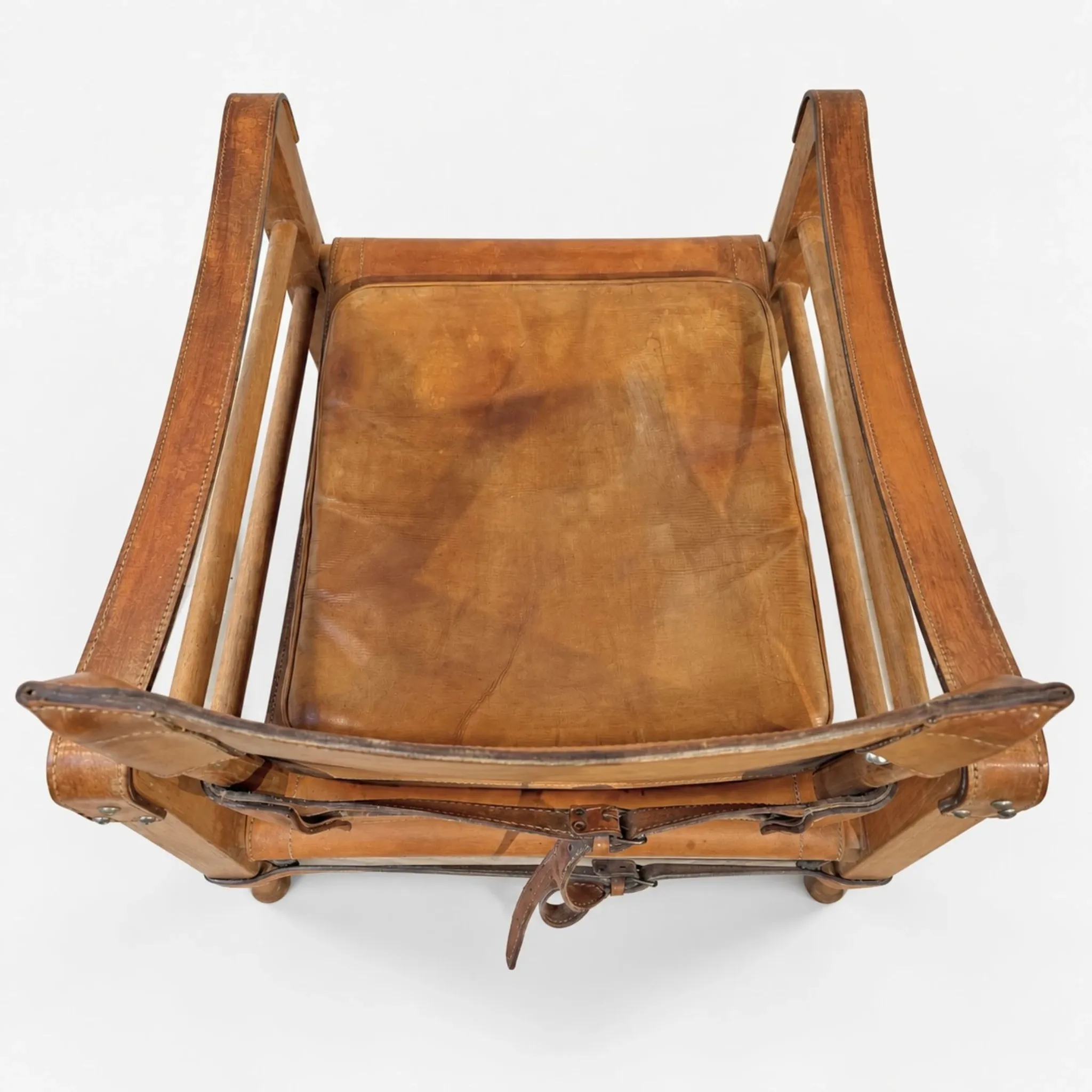 Fauteuils Safari cognac par Kaare Klint