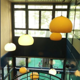 Half-sphere hanging in plexiglas vintage design year 1970