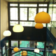 Half-sphere hanging in plexiglas vintage design year 1970