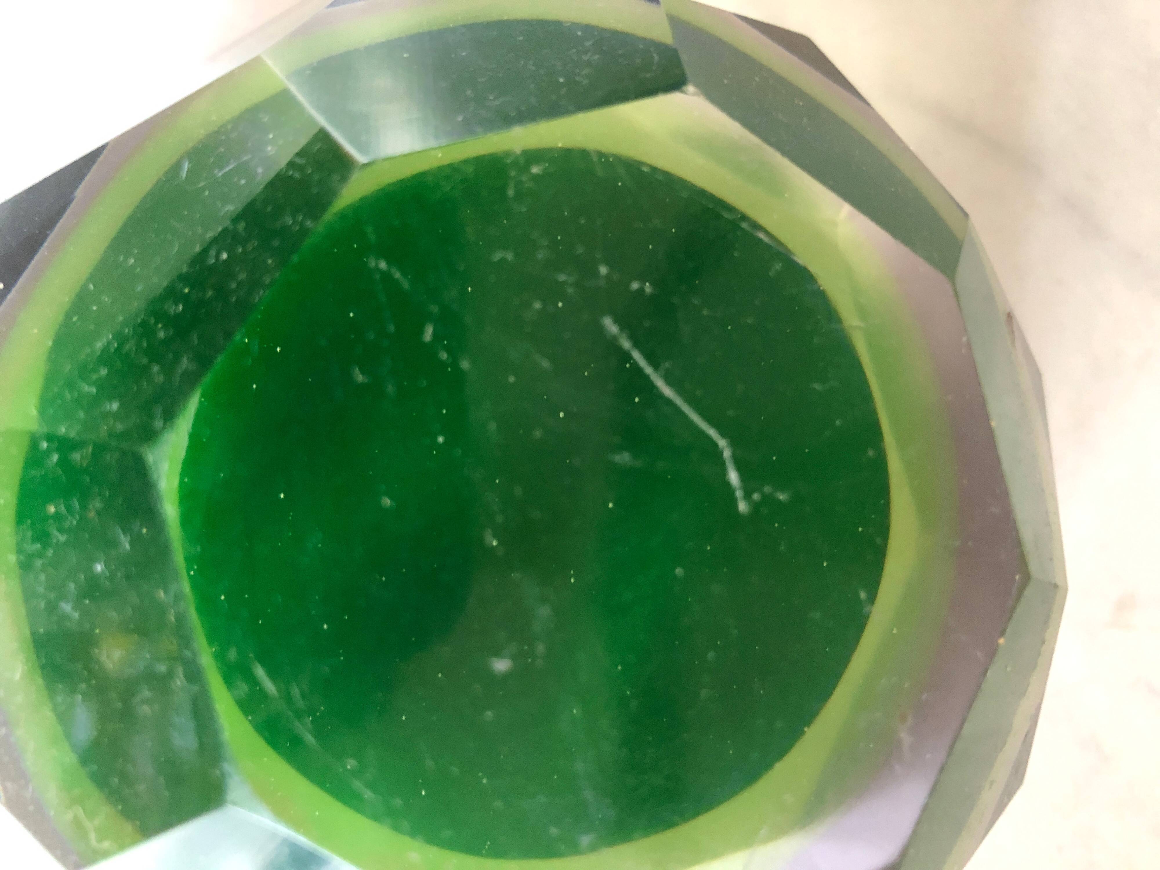 Murano/Flavio Poli Glass Ashtray, Italy c1960 Vintage design