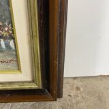Painting on canvas signed Burnett