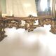 Gilded wooden rockery mirror XX century 140x83cm