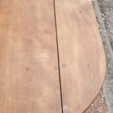 Louis Philippe style oval patinated bistro farm table - 1m90