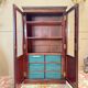 Display cabinet forming a mahogany card index from the restoration period