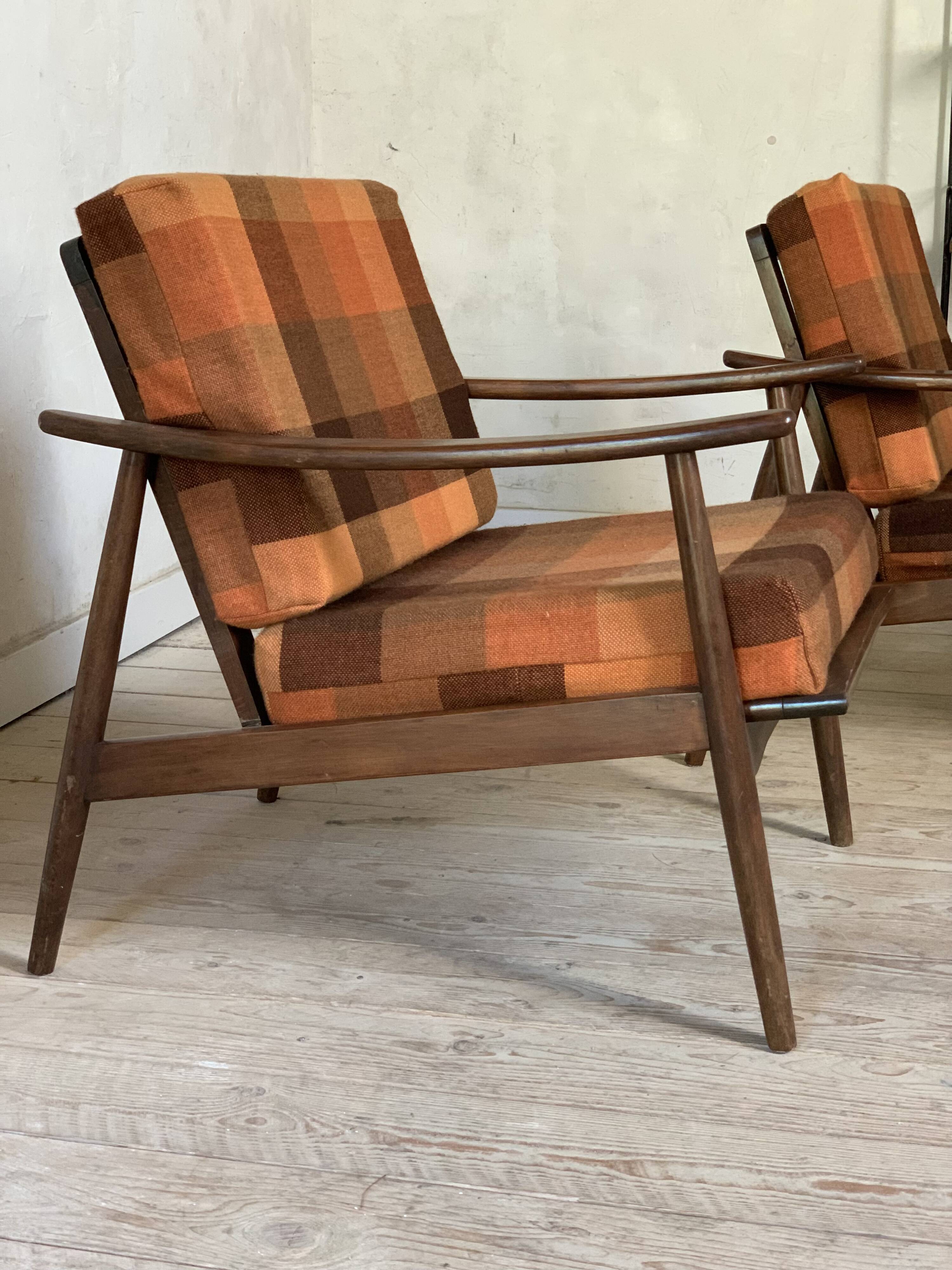 Fauteuil boomerang vintage