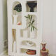 Set de 3 vases vintage blanchis