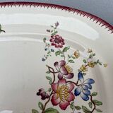 Strasbourg ironstone serving dish with Sarreguemines flowers
