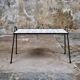 Wrought iron and ceramic side table by Roger Capron, France, 1950s