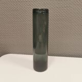 Danish designed vase in beautiful smoke/blue glass, from Holmegaard Glassworks