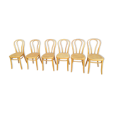 6 vintage cannees chairs old