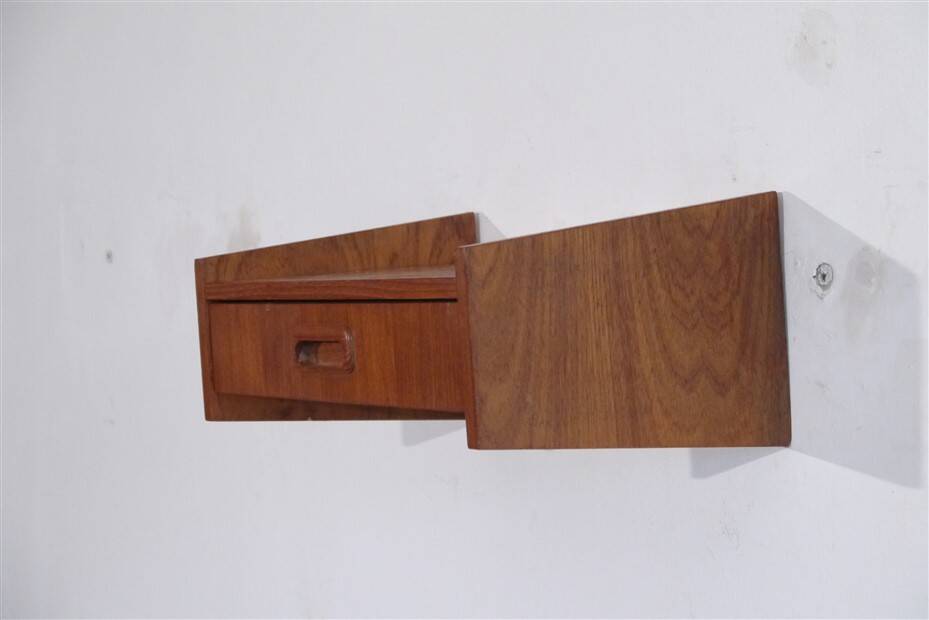 Vintage Scandinavian teak shelf 1960