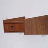 Vintage Scandinavian teak shelf 1960