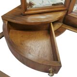 Dressing table with a triptych mirror