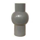Vase rond et long en ceramique gris 24cm