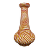 Vase victorien en verre satin par Stevens and Williams 1880s