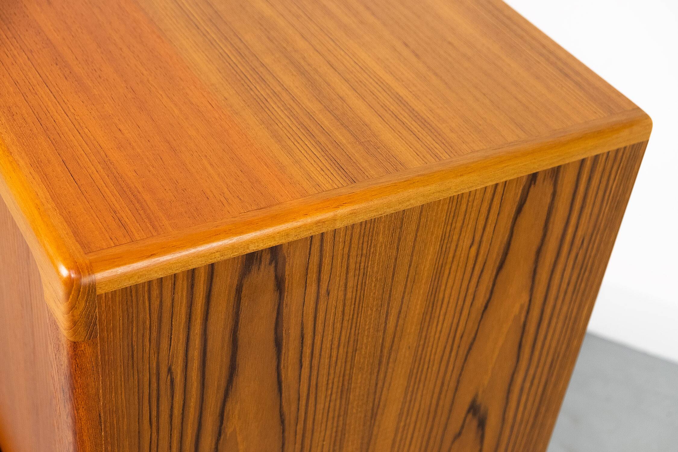 Danish Teak Sideboard with Tambour Doors from Dyrlund, 1970s